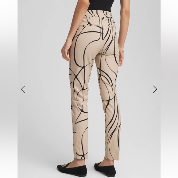 Chico's Brigitte™ Golden Leaf Slim Ankle Pants 16R - Picture 3 of 6